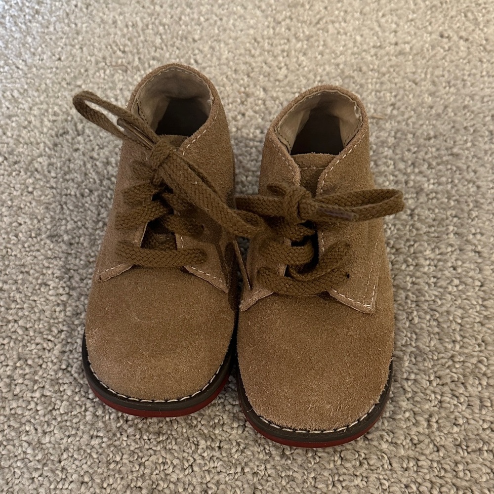 FootMates Tan Suede Kids Boots